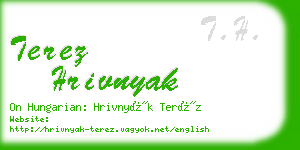 terez hrivnyak business card